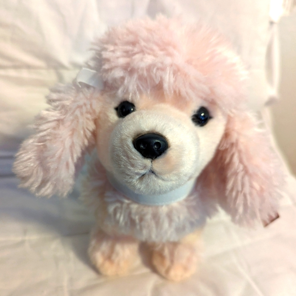 FAO Schwartz Pink Poodle Plush Stuffed Animal Brand New With Tags